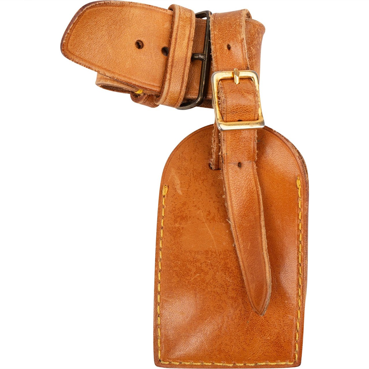 Louis Vuitton Louis Vuitton Vachetta Leather Luggage Tag Set Bruin