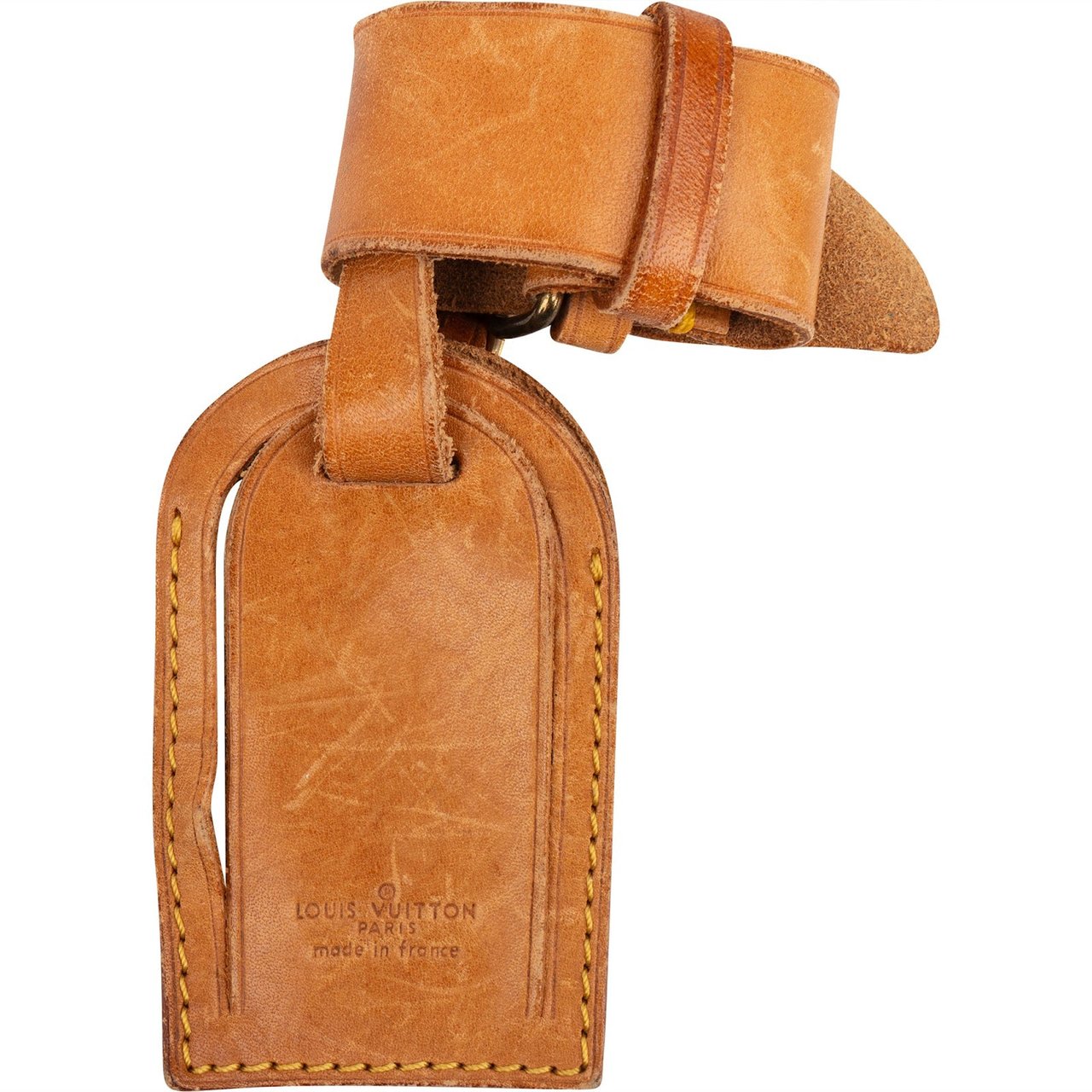 Louis Vuitton Louis Vuitton Vachetta Leather Luggage Tag Set Bruin
