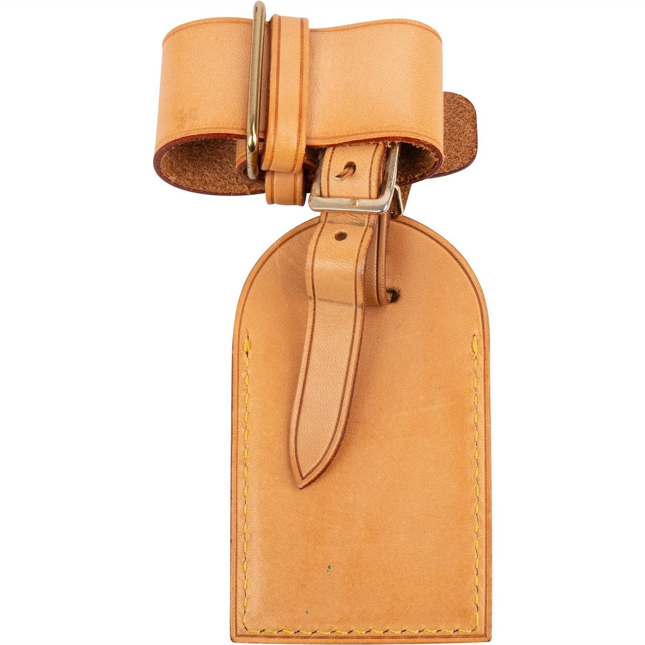 Louis Vuitton Vachetta Leather Luggage Tag Set Bruin