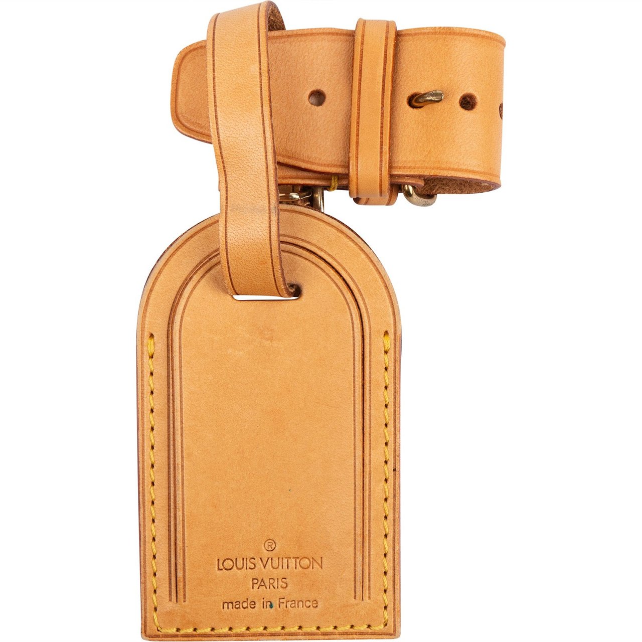 Louis Vuitton Vachetta Leather Luggage Tag Set Bruin