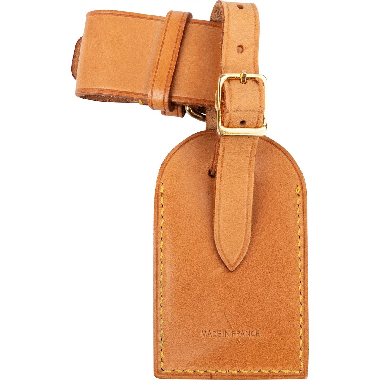 Louis Vuitton Louis Vuitton Vachetta Leather Luggage Tag Set Bruin