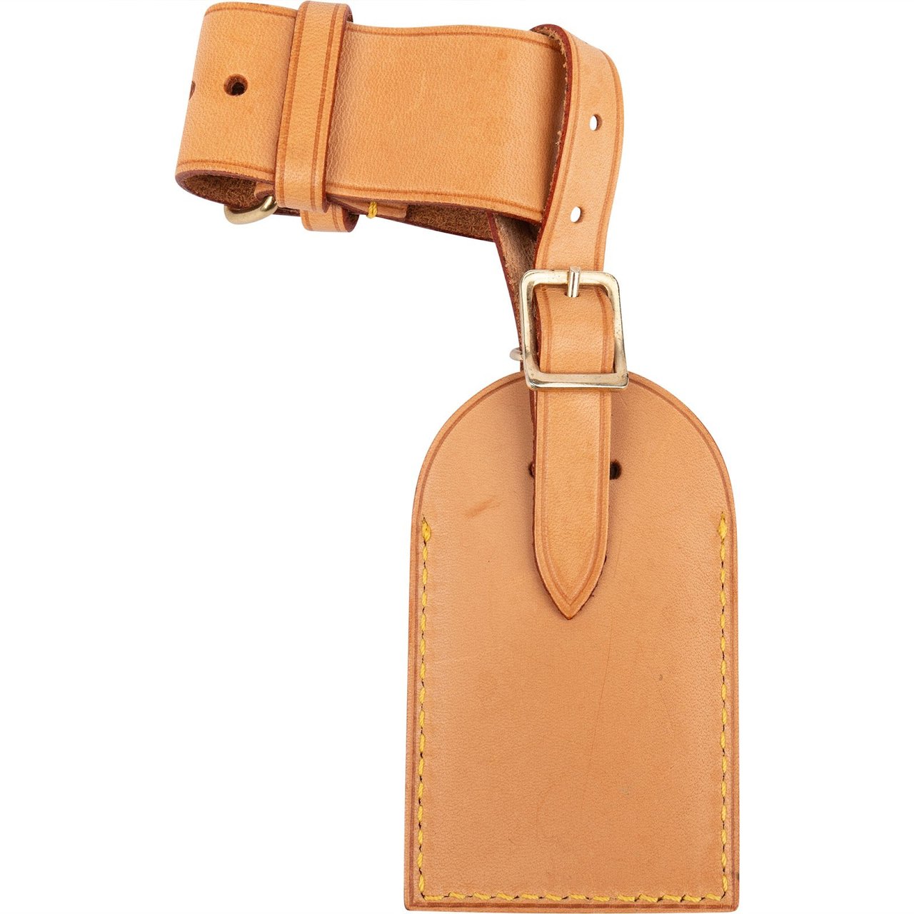 Louis Vuitton Louis Vuitton Vachetta Leather Luggage Tag Set Bruin