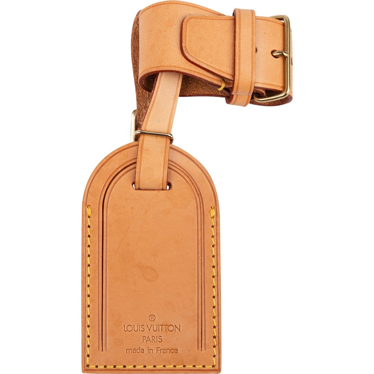 Louis Vuitton Louis Vuitton Vachetta Leather Luggage Tag Set Bruin