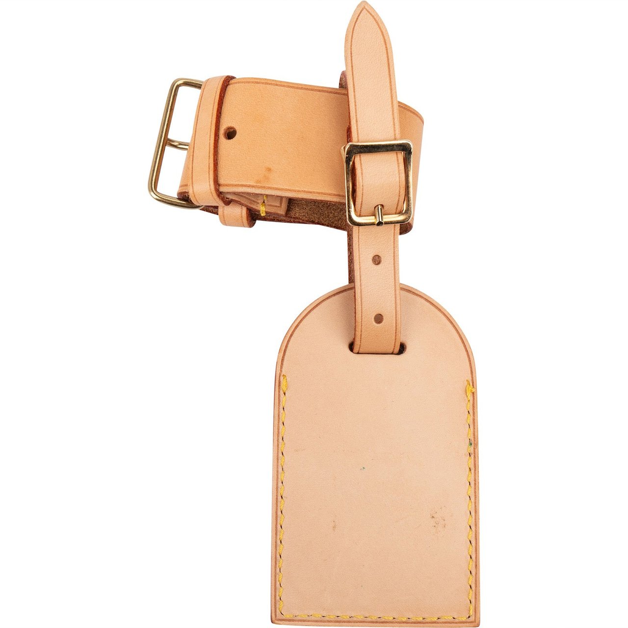Louis Vuitton Louis Vuitton Vachetta Leather Luggage Tag Set (YOU) Divers