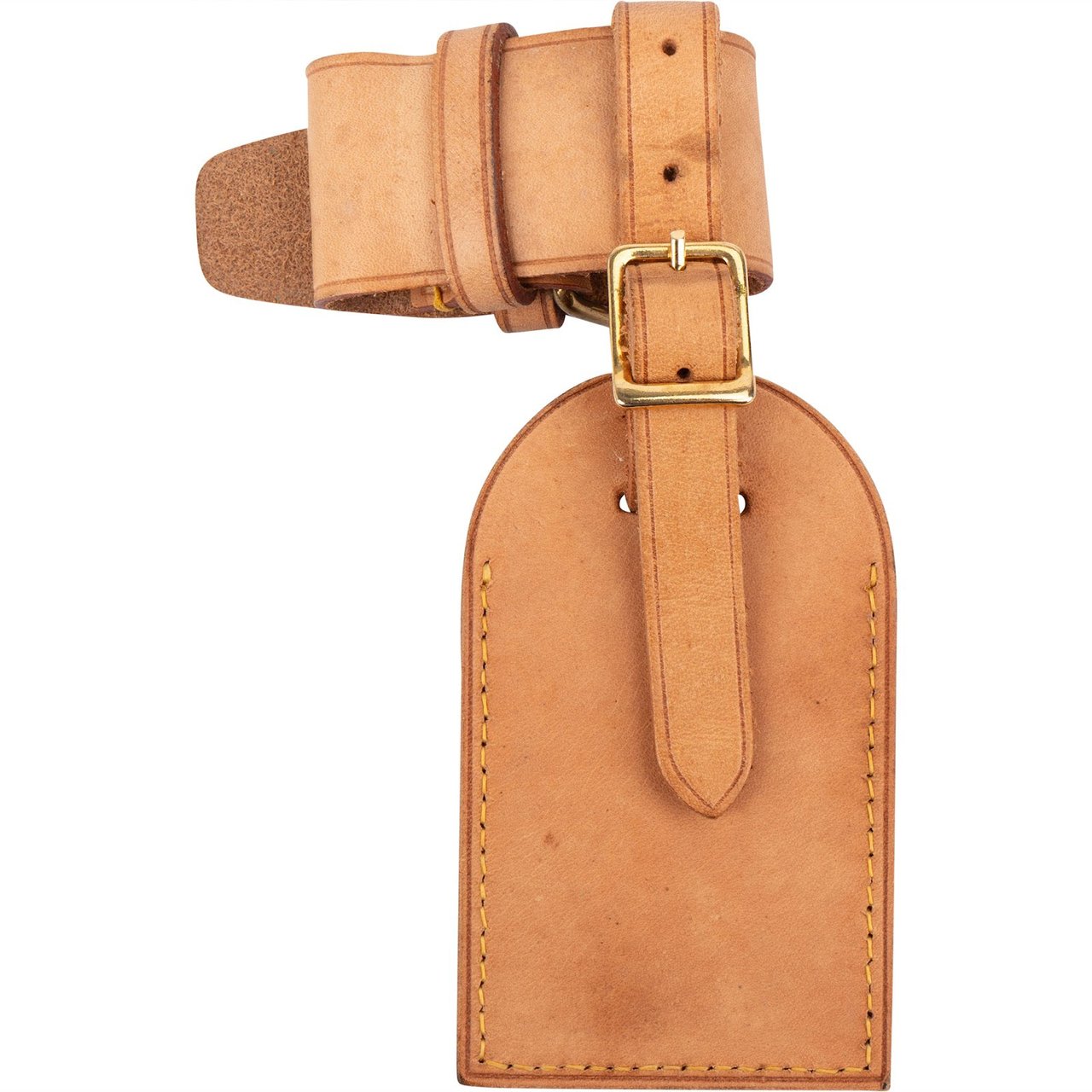 Louis Vuitton Louis Vuitton Vachetta Leather Luggage Tag Set Bruin