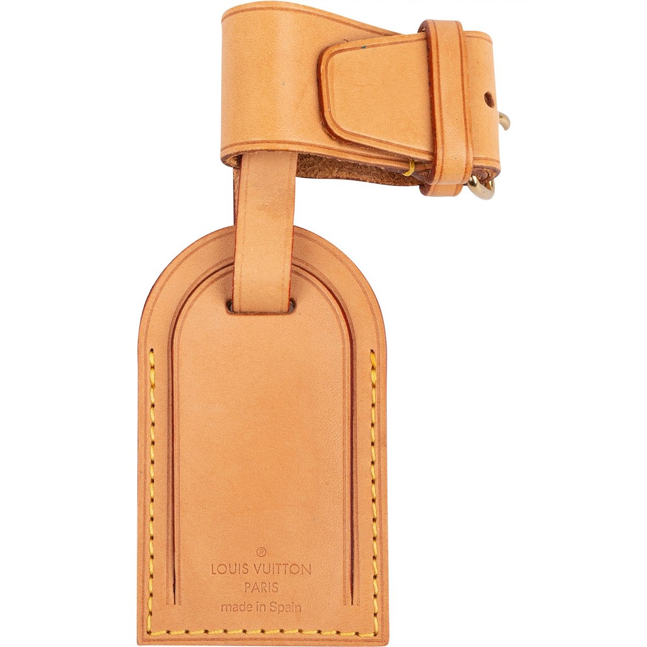 Louis Vuitton Louis Vuitton Vachetta Leather Luggage Tag Set Neutraal