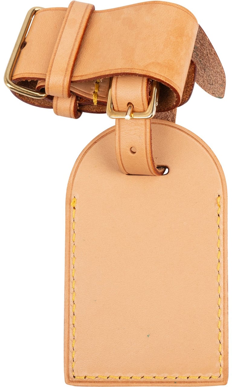 Louis Vuitton Louis Vuitton Vachetta Leather Luggage Tag Set Neutraal