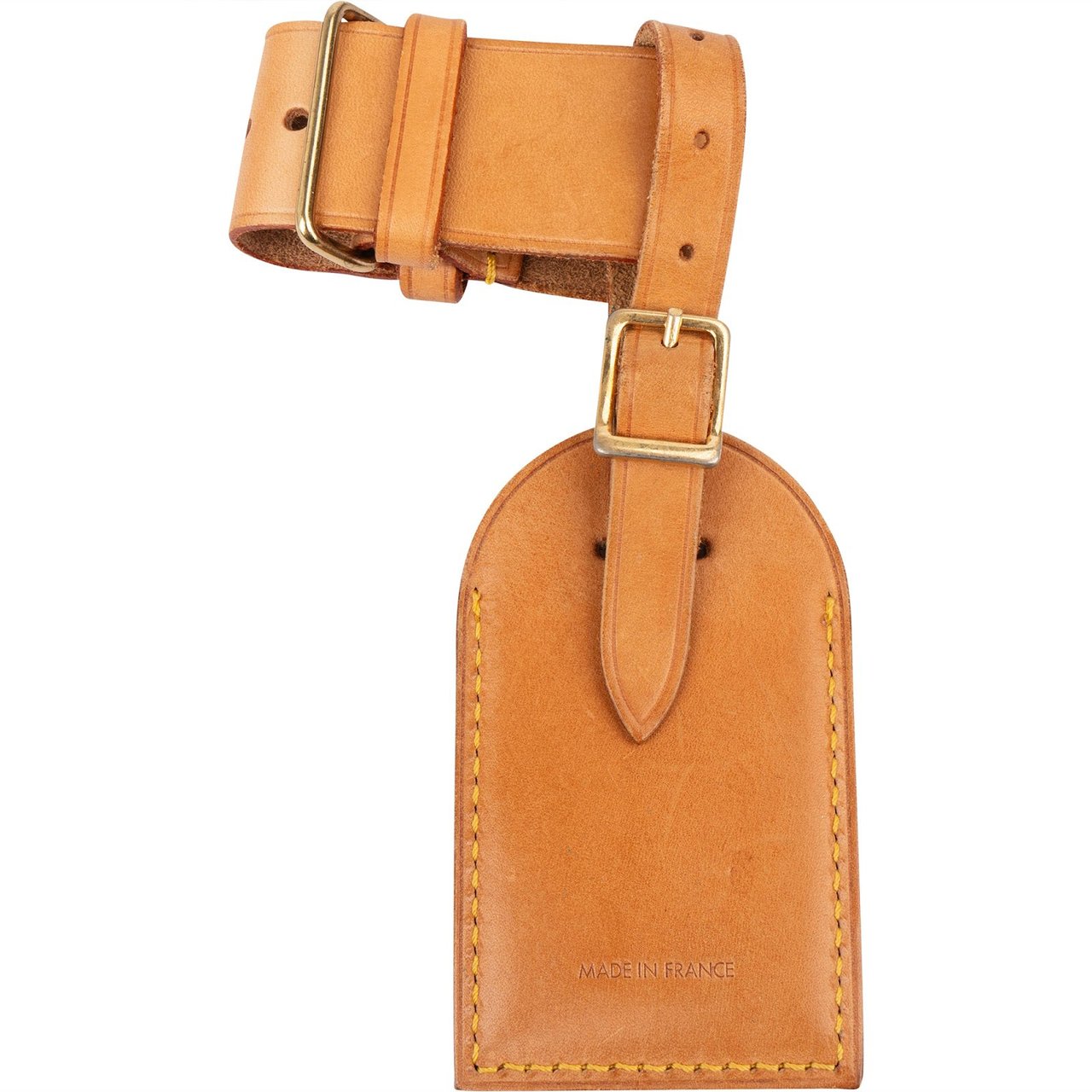 Louis Vuitton Vachetta Leather Luggage Tag Set Bruin