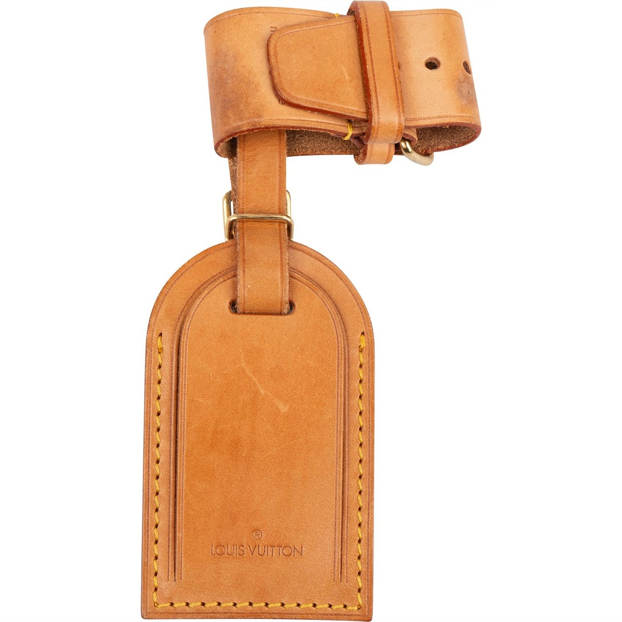 Louis Vuitton Vachetta Leather Luggage Tag Set Bruin