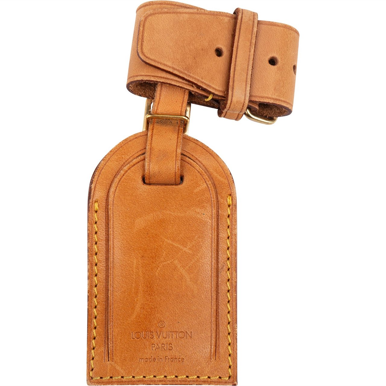 Louis Vuitton Louis Vuitton Vachetta Leather Luggage Tag Set Bruin
