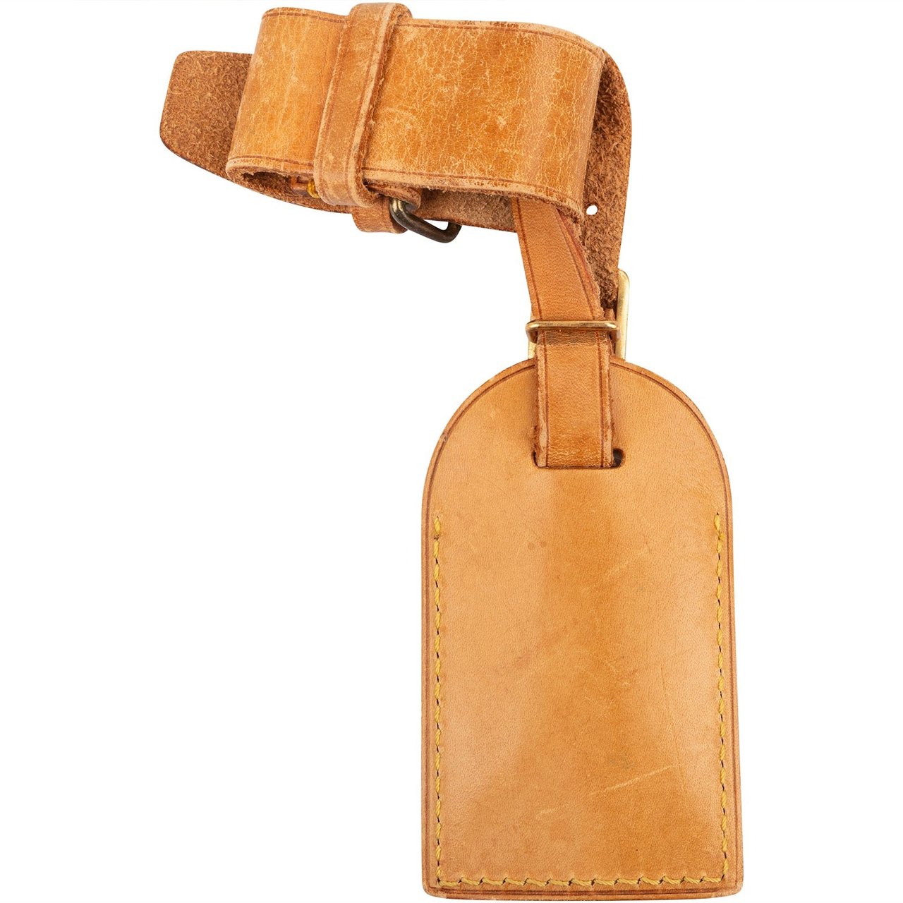 Louis Vuitton Louis Vuitton Vachetta Leather Luggage Tag Set Bruin
