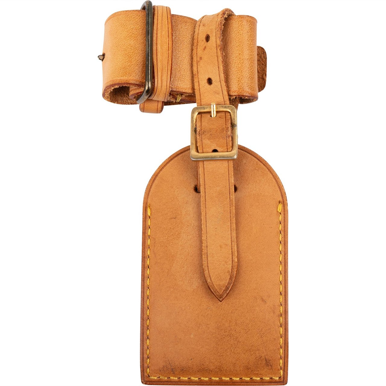 Louis Vuitton Louis Vuitton Vachetta Leather Luggage Tag Set Bruin
