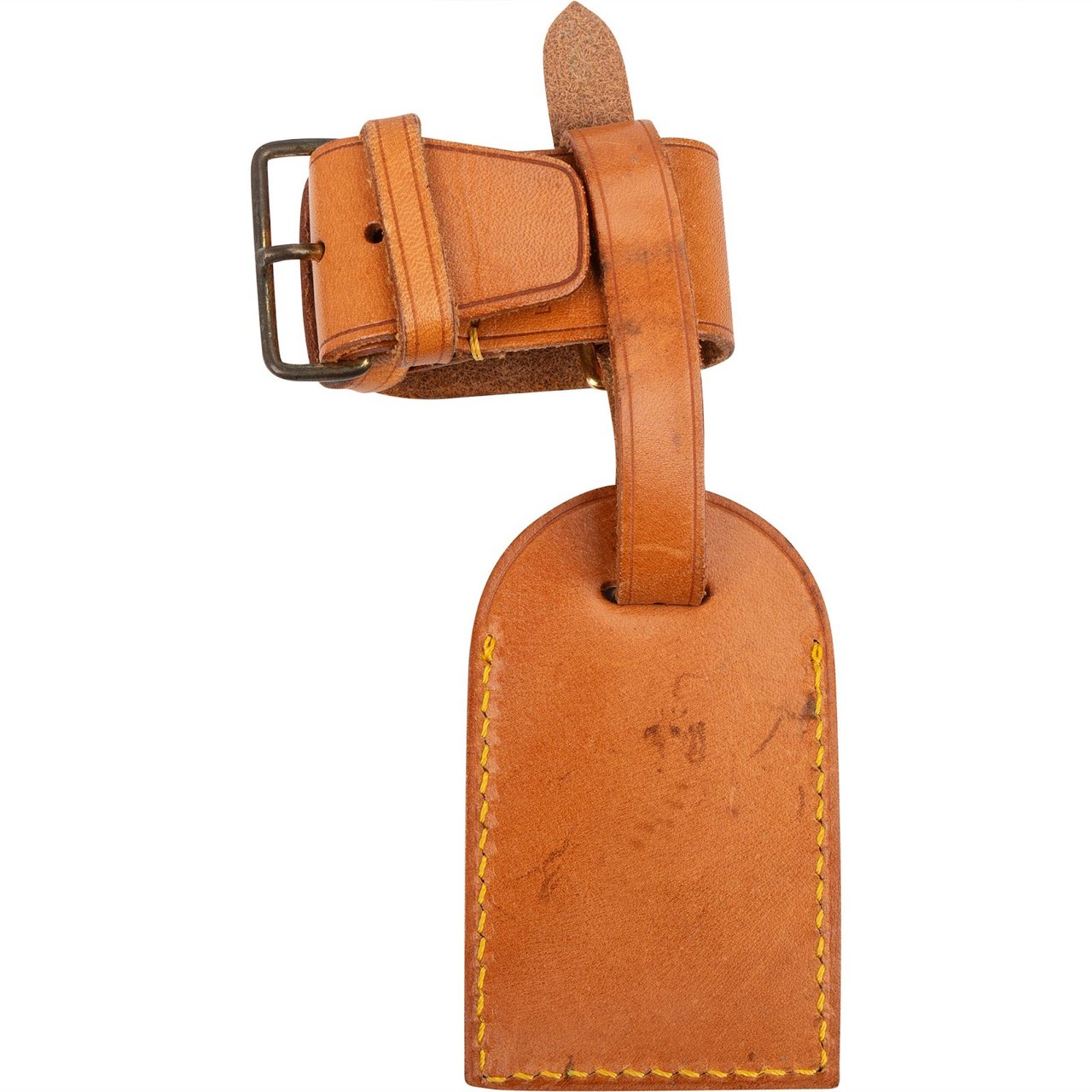 Louis Vuitton Louis Vuitton Vachetta Leather Luggage Tag Set Bruin