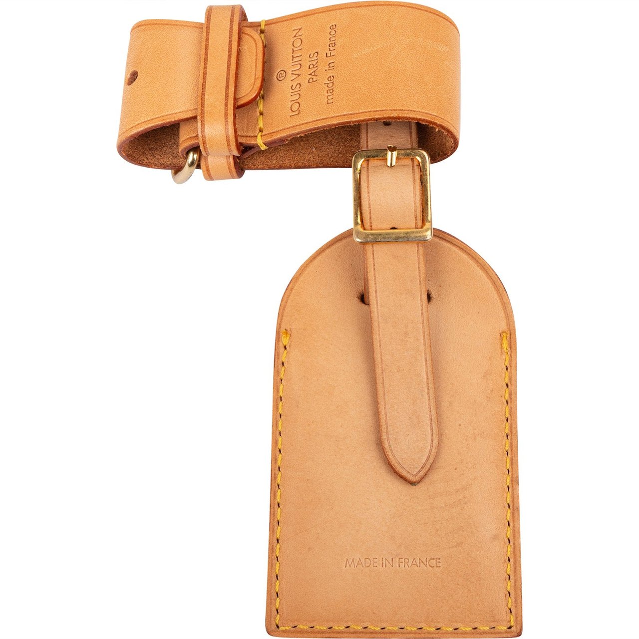 Louis Vuitton Louis Vuitton Vachetta Leather Luggage Tag Set Bruin