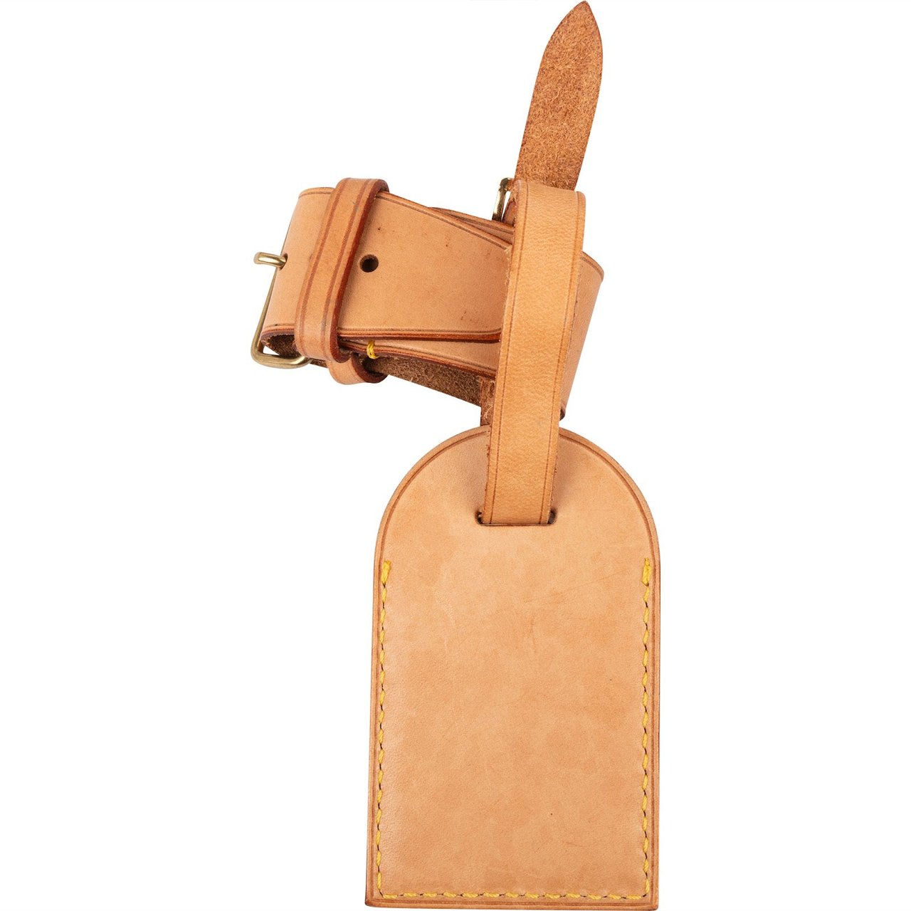 Louis Vuitton Louis Vuitton Vachetta Leather Luggage Tag Set Neutraal