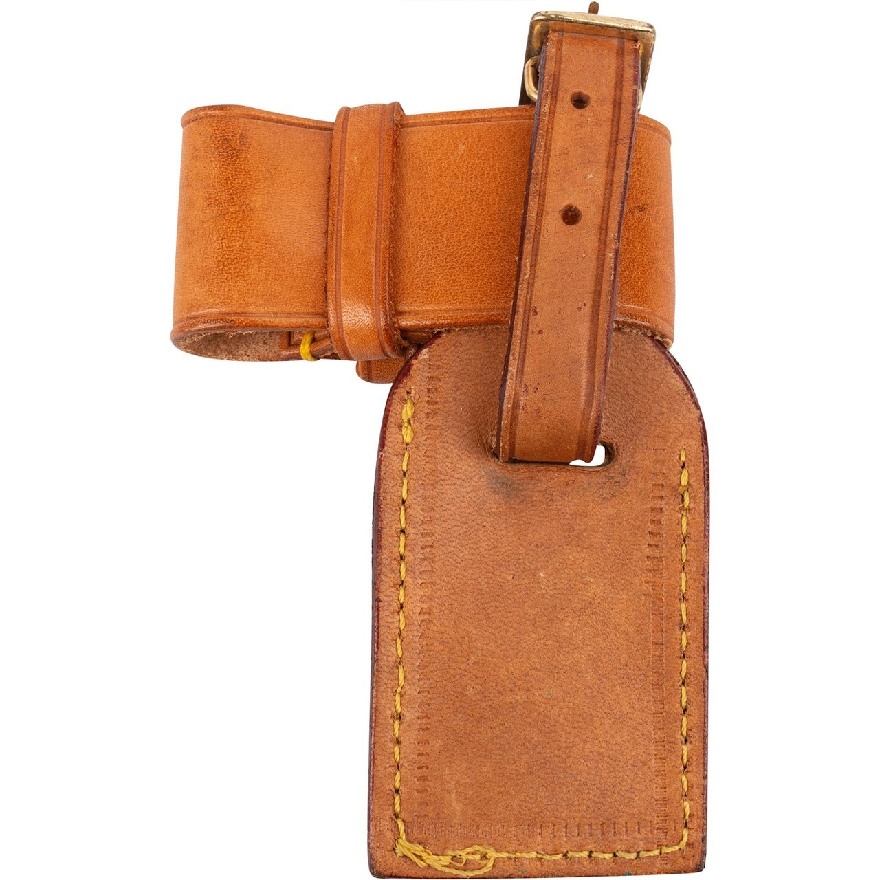Louis Vuitton Louis Vuitton Vachetta Leather Luggage Tag Set Bruin