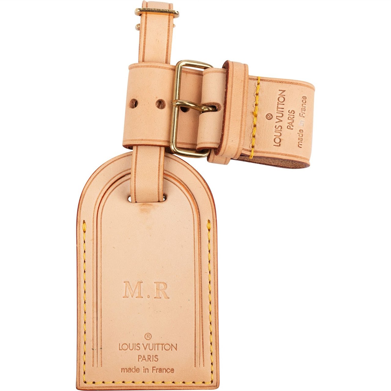 Louis Vuitton Louis Vuitton Vachetta Leather Luggage Tag Set (M.R.) Divers