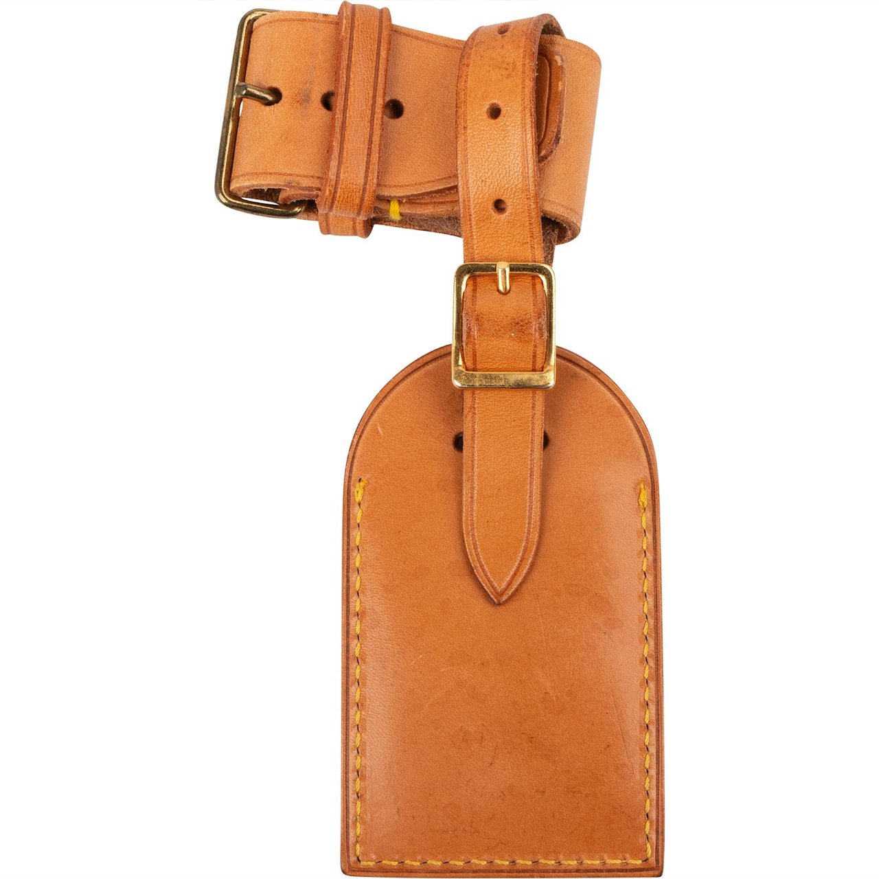 Louis Vuitton Louis Vuitton Vachetta Leather Luggage Tag Set Bruin