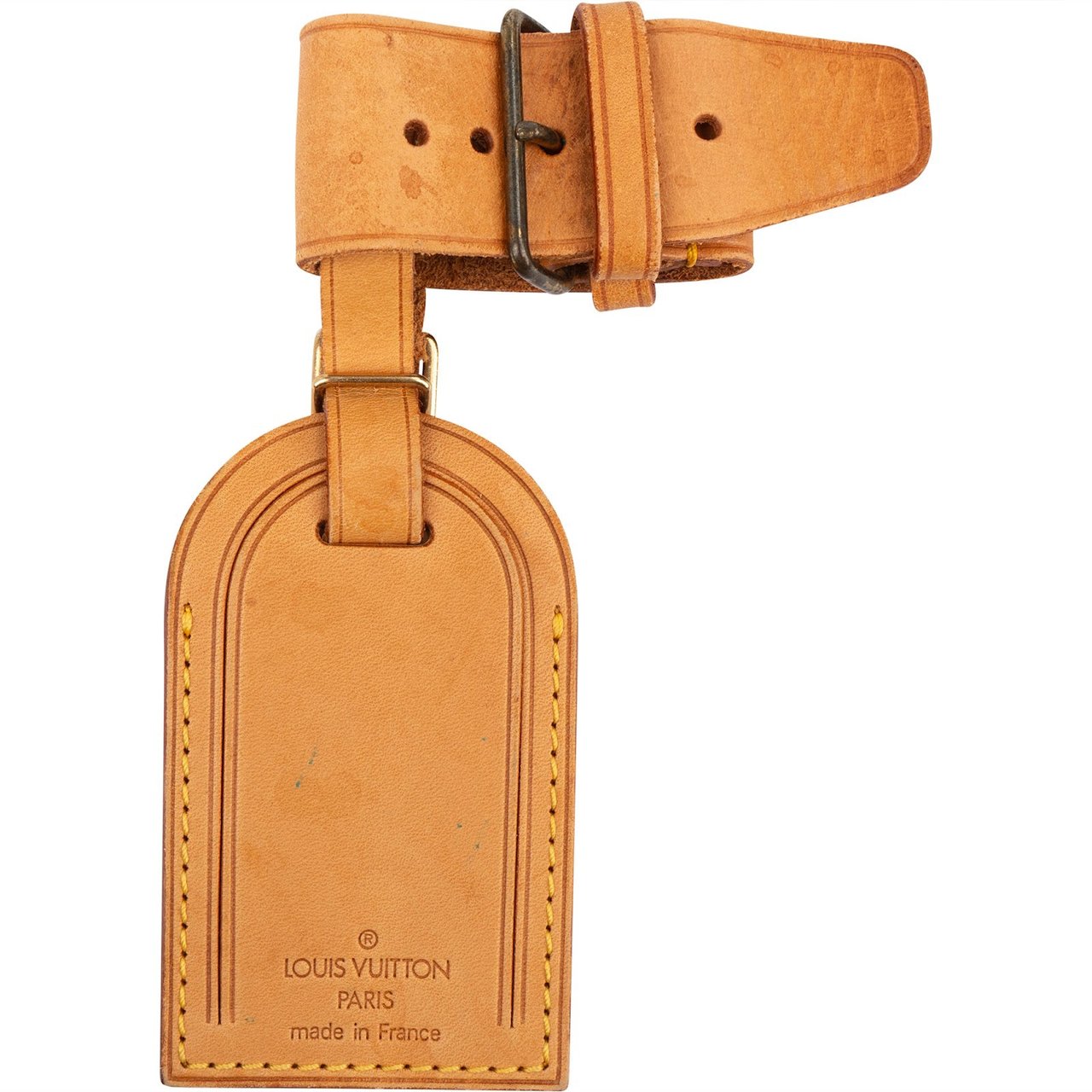 Louis Vuitton Louis Vuitton Vachetta Leather Luggage Tag Set Bruin