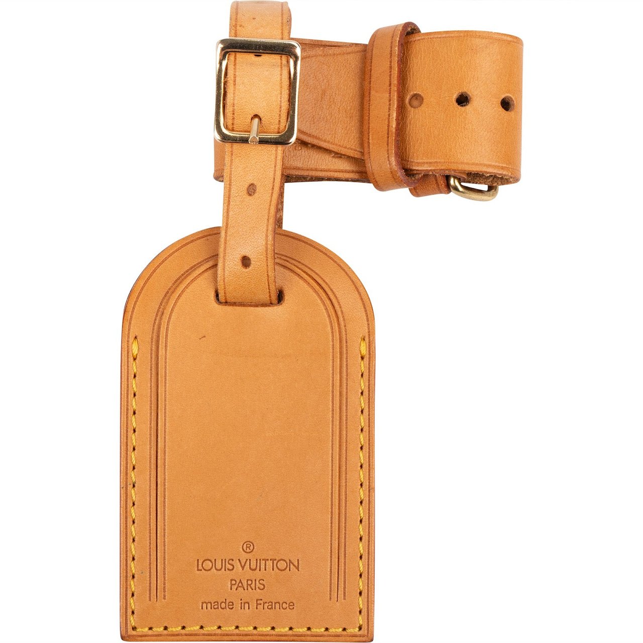 Louis Vuitton Louis Vuitton Vachetta Leather Luggage Tag Set Bruin