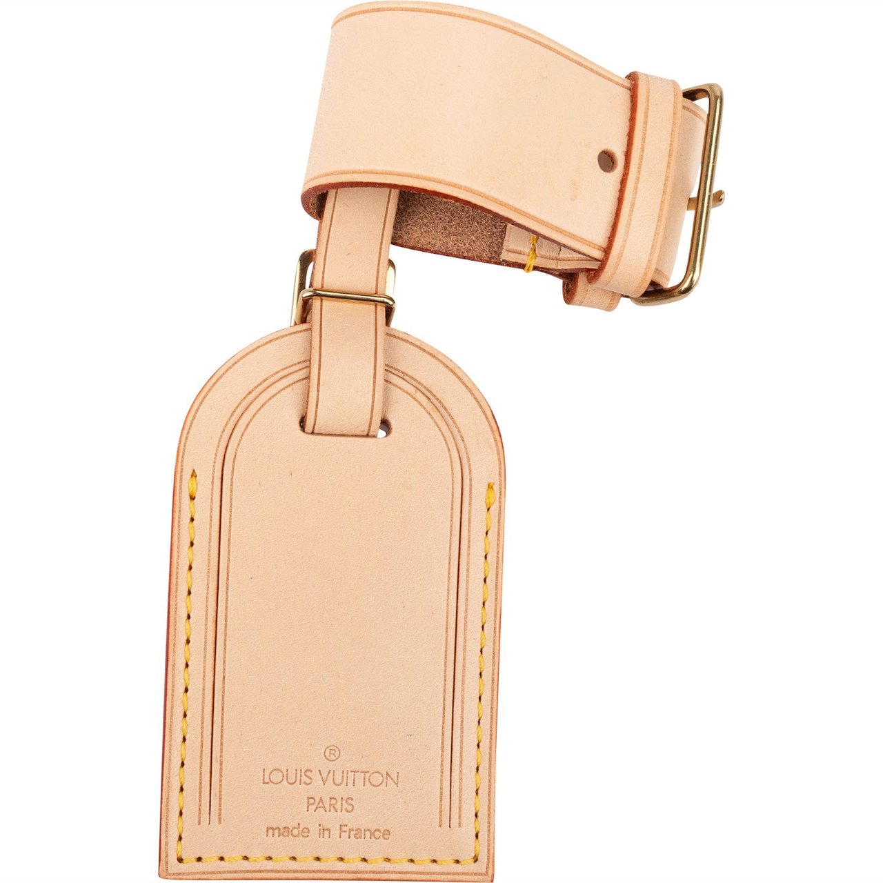 Louis Vuitton Louis Vuitton Vachetta Leather Luggage Tag Set Divers