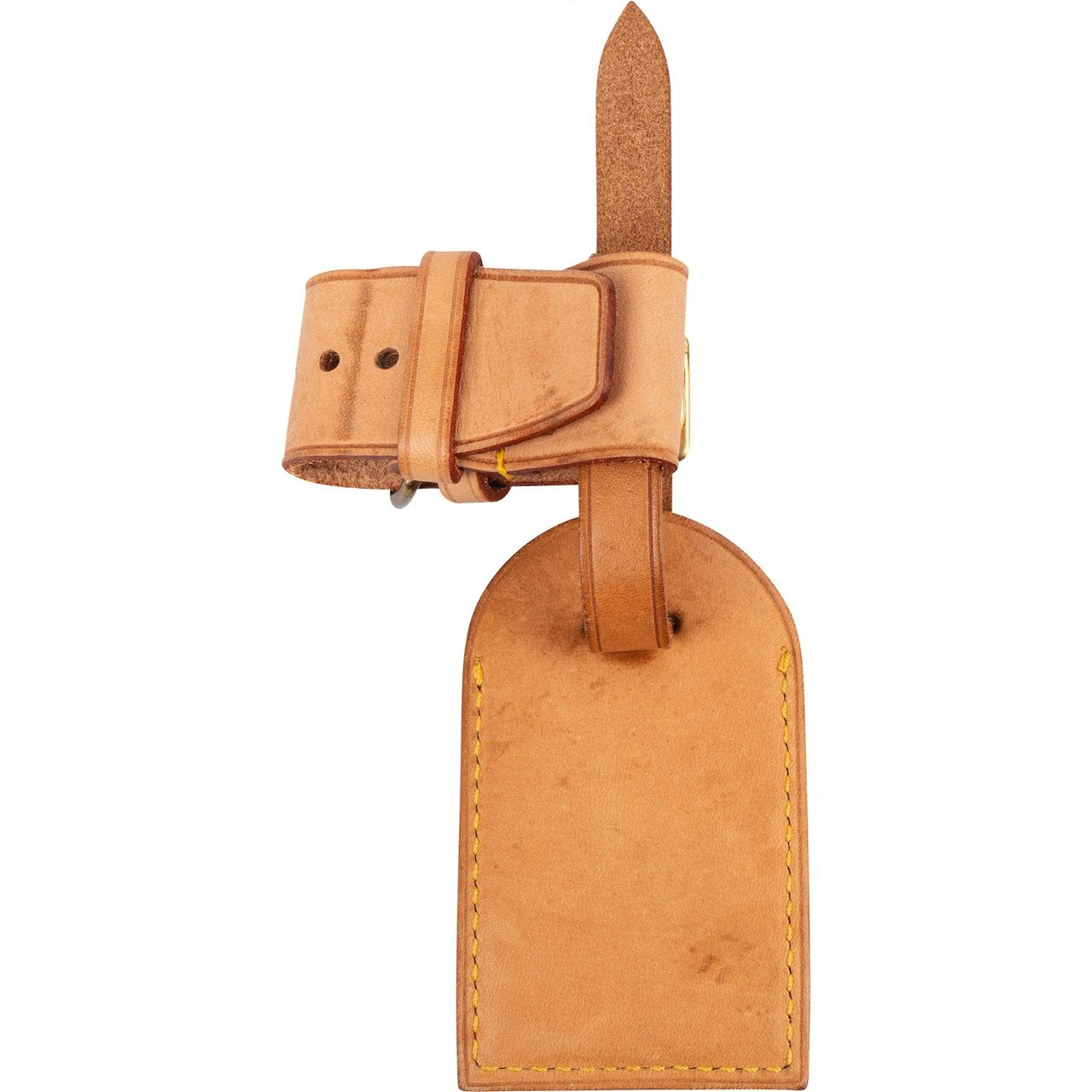 Louis Vuitton Louis Vuitton Vachetta Leather Luggage Tag Set Bruin