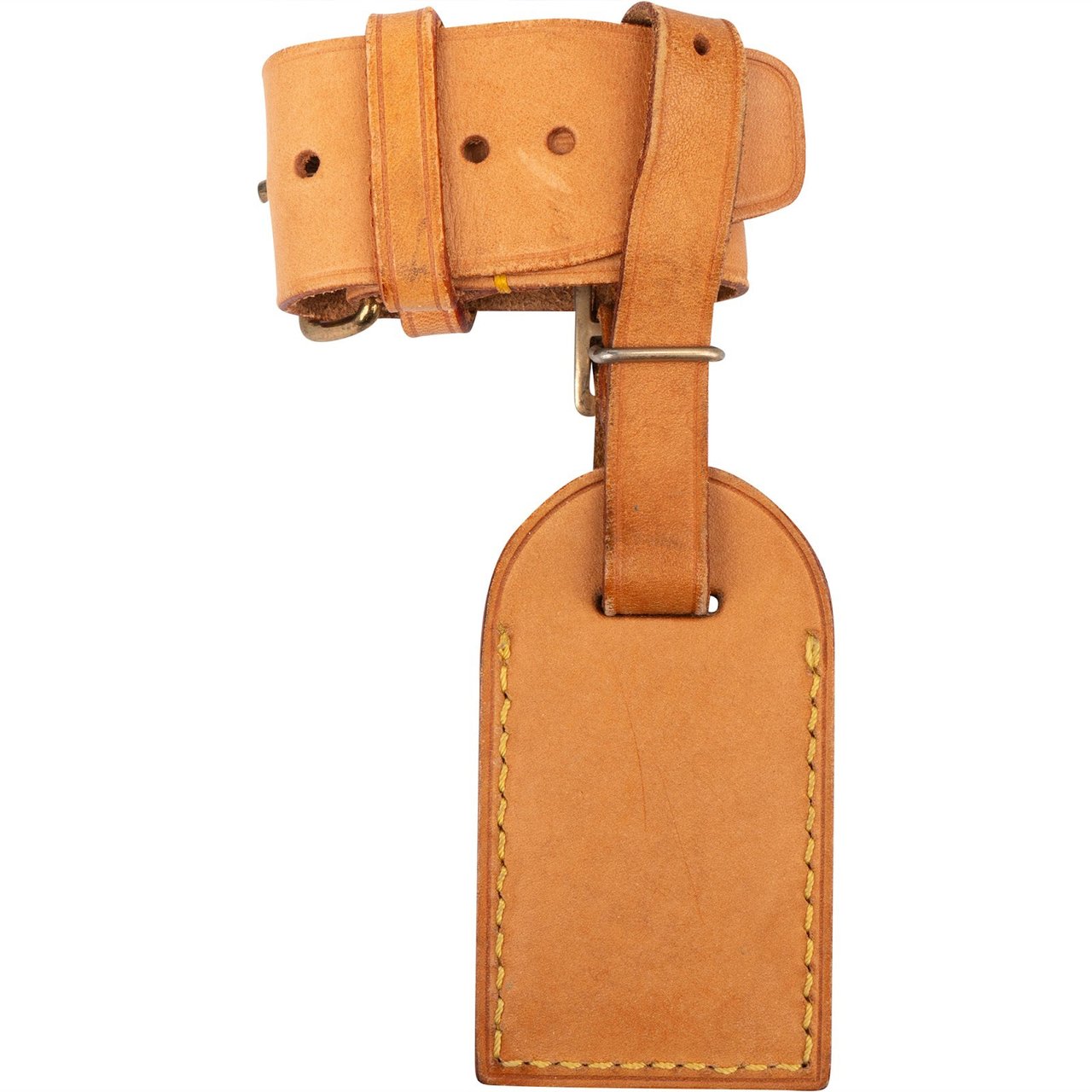 Louis Vuitton Louis Vuitton Vachetta Leather Luggage Tag Set Bruin