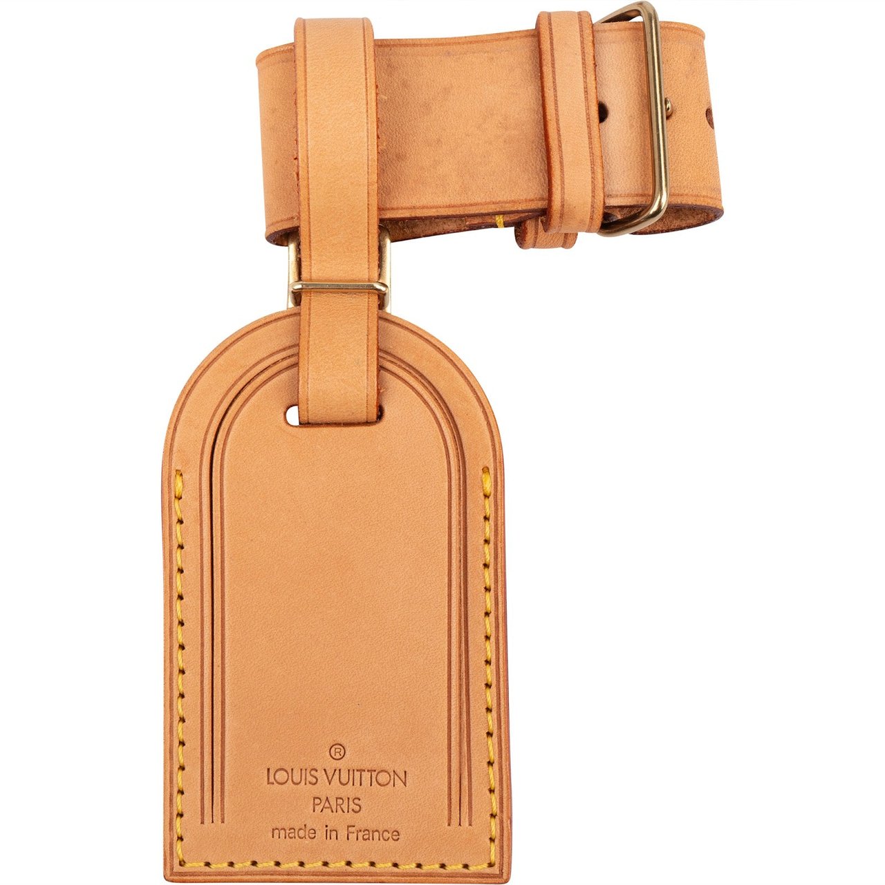 Louis Vuitton Louis Vuitton Vachetta Leather Luggage Tag Set Divers