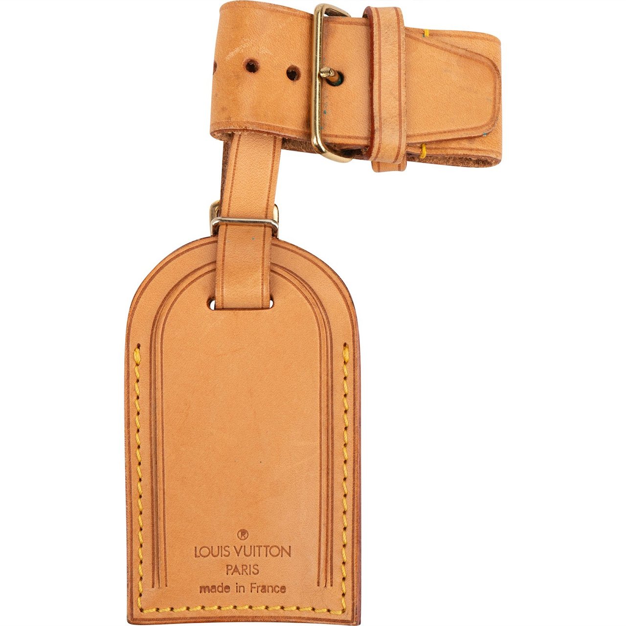 Louis Vuitton Louis Vuitton Vachetta Leather Luggage Tag Set Bruin