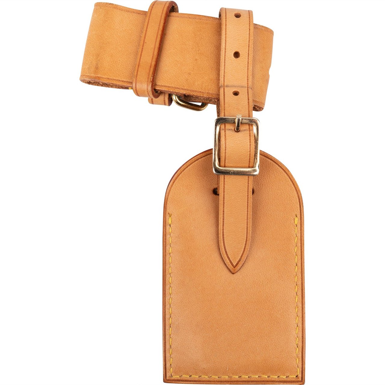Louis Vuitton Louis Vuitton Vachetta Leather Luggage Tag Set Bruin