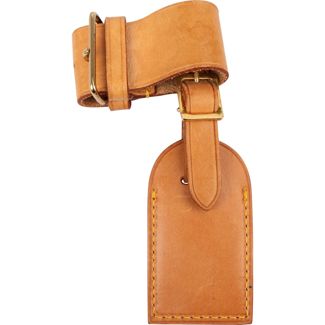 Louis Vuitton Louis Vuitton Vachetta Leather Luggage Tag Set Bruin