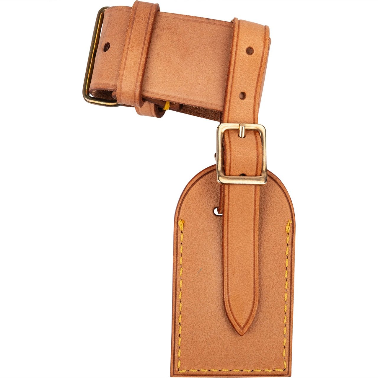 Louis Vuitton Louis Vuitton Vachetta Leather Luggage Tag Set Bruin