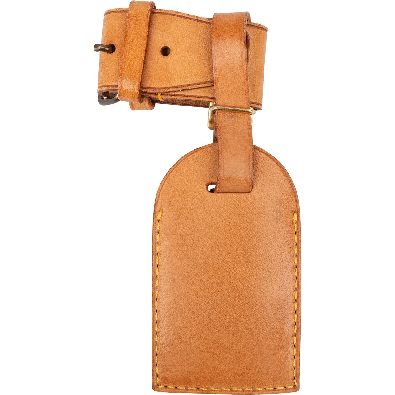 Louis Vuitton Vachetta Leather Luggage Tag Set Bruin