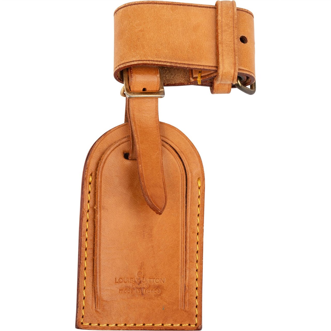 Louis Vuitton Vachetta Leather Luggage Tag Set Bruin