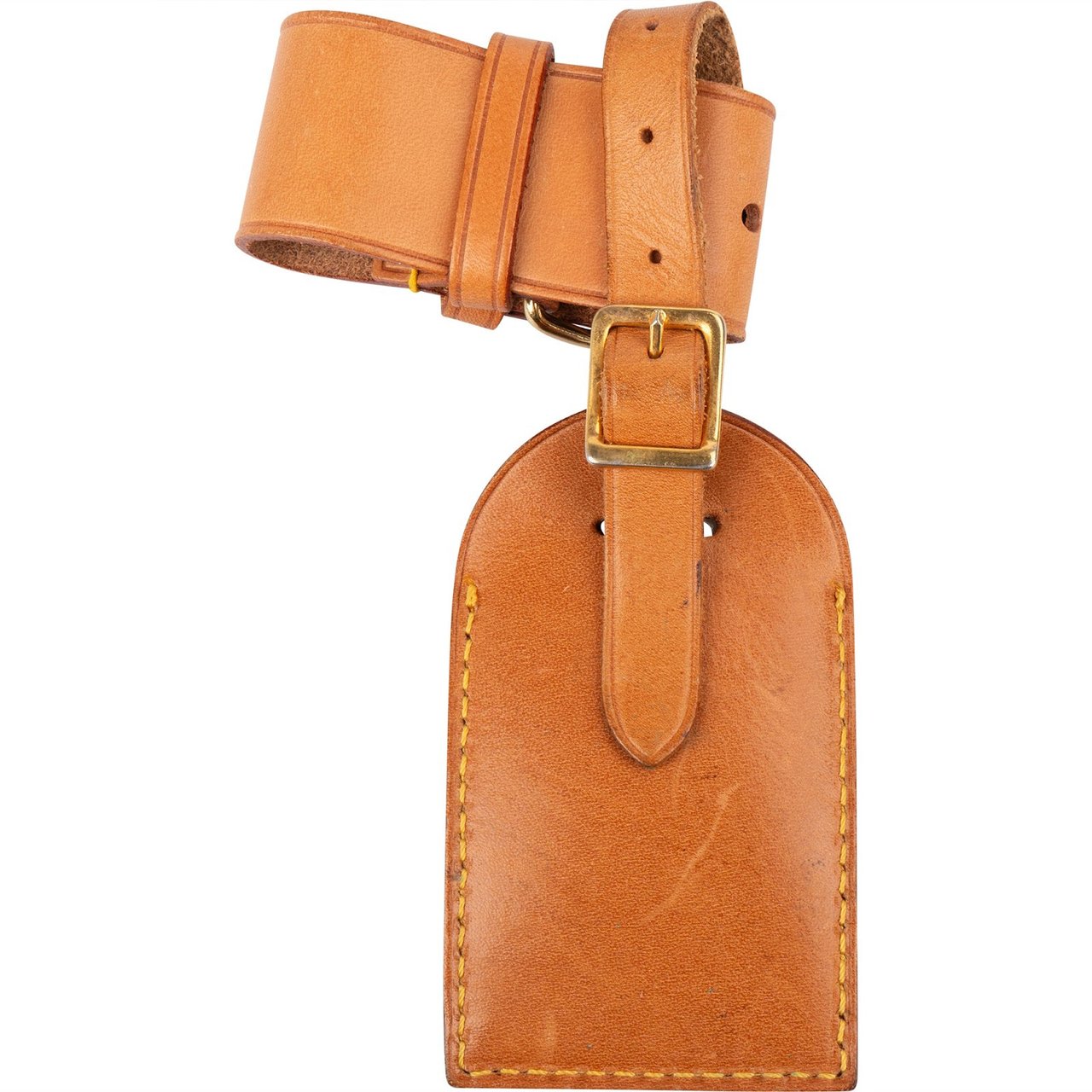 Louis Vuitton Louis Vuitton Vachetta Leather Luggage Tag Set Bruin