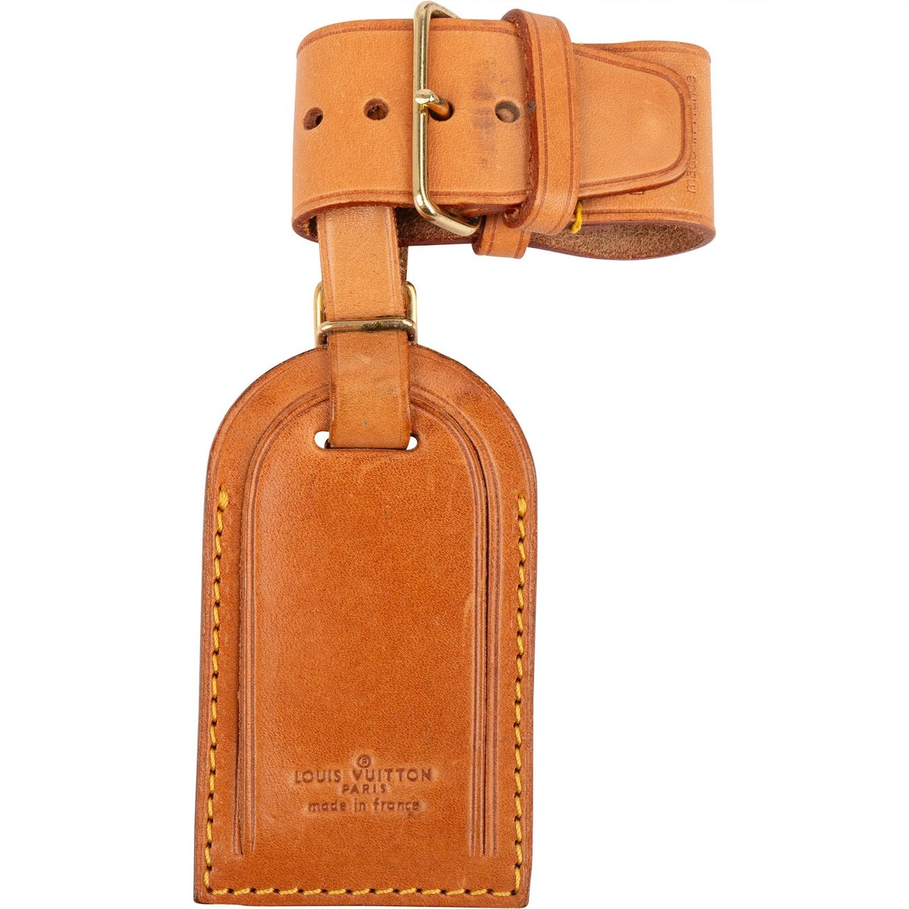 Louis Vuitton Louis Vuitton Vachetta Leather Luggage Tag Set Bruin