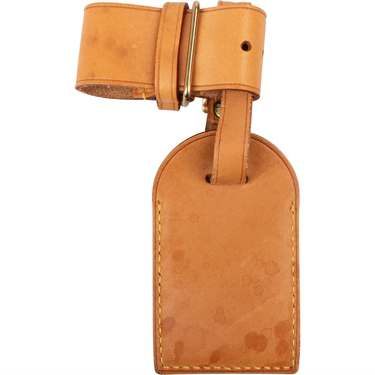 Louis Vuitton Louis Vuitton Vachetta Leather Luggage Tag Set Bruin