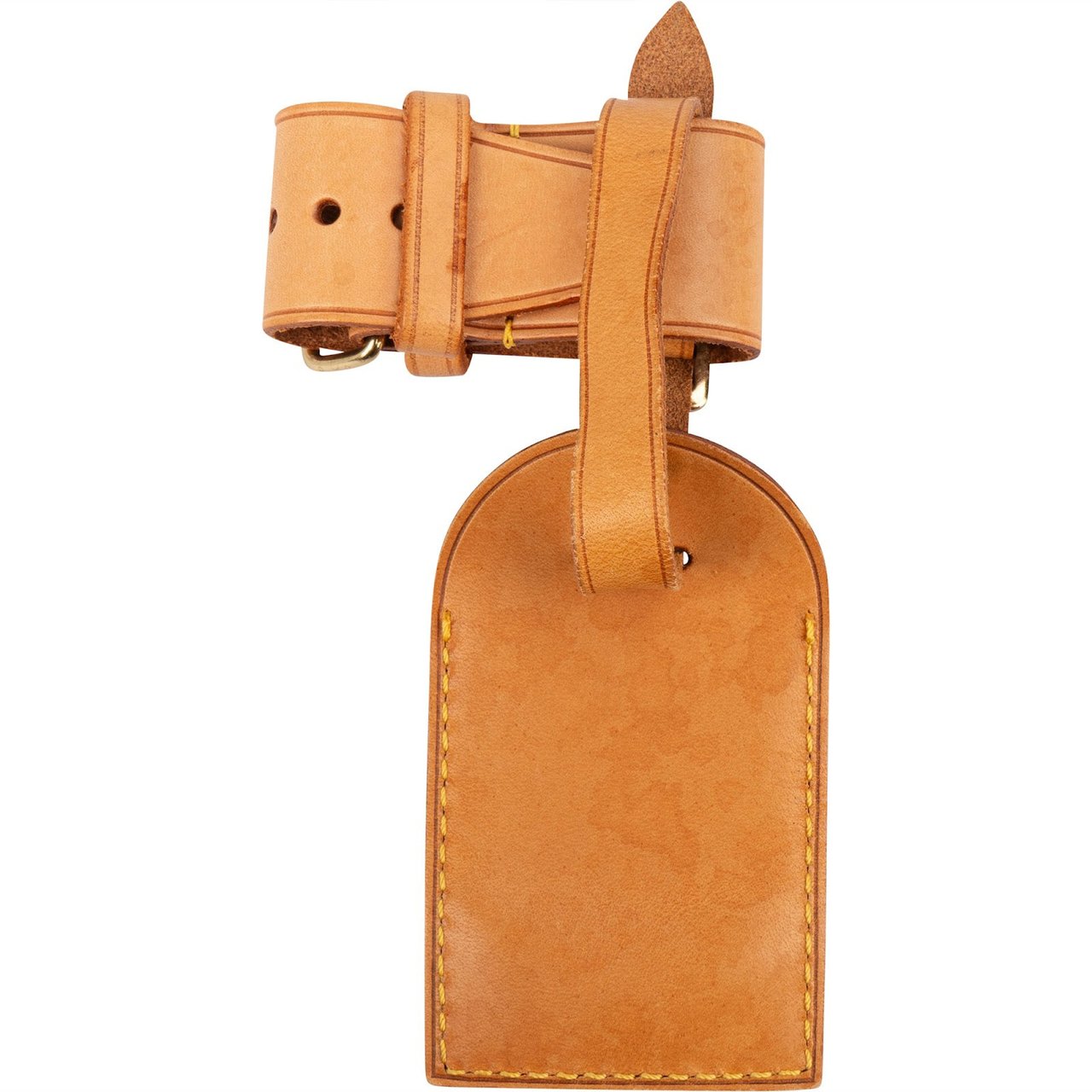 Louis Vuitton Vachetta Leather Luggage Tag Set Bruin