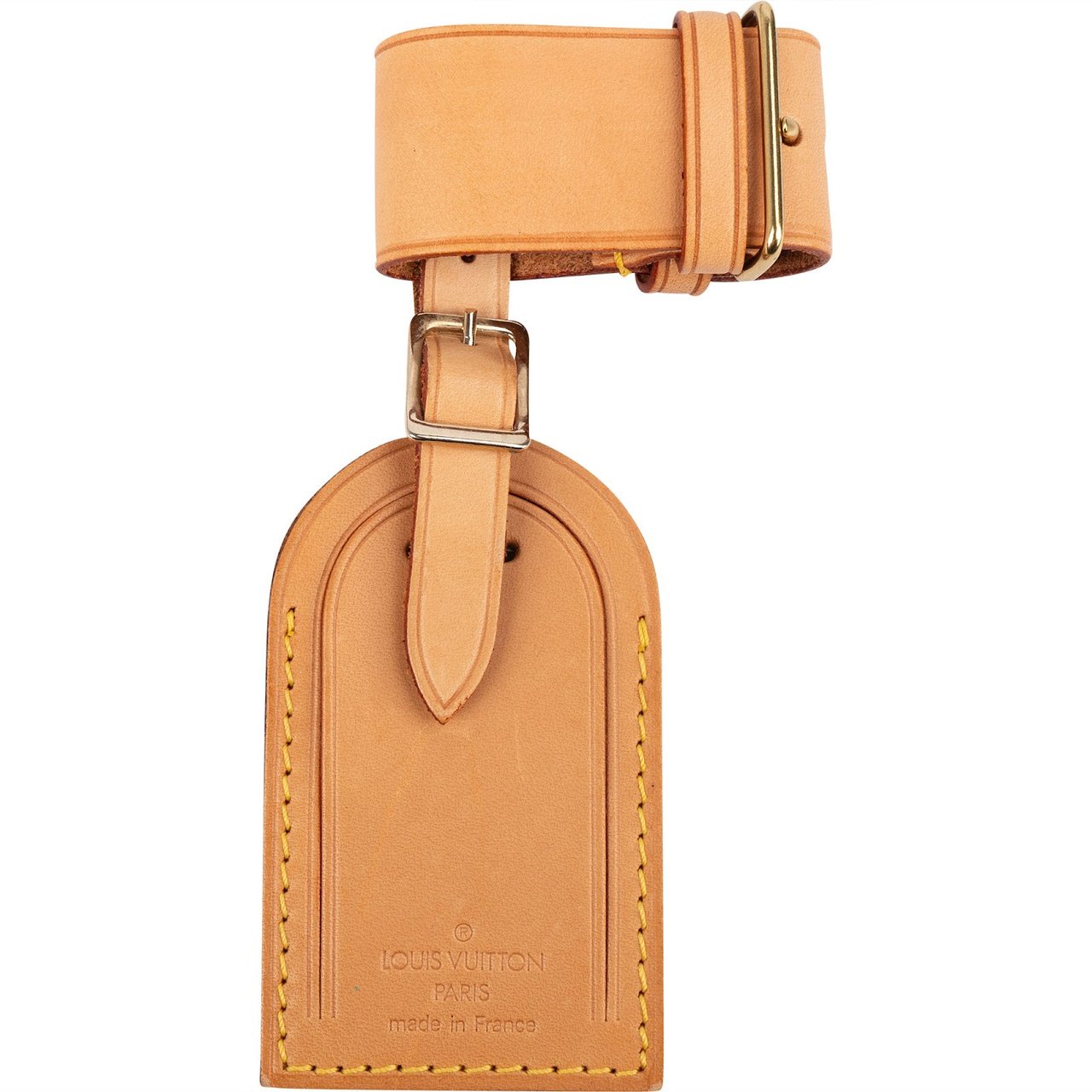 Louis Vuitton Louis Vuitton Vachetta Leather Luggage Tag Set Bruin
