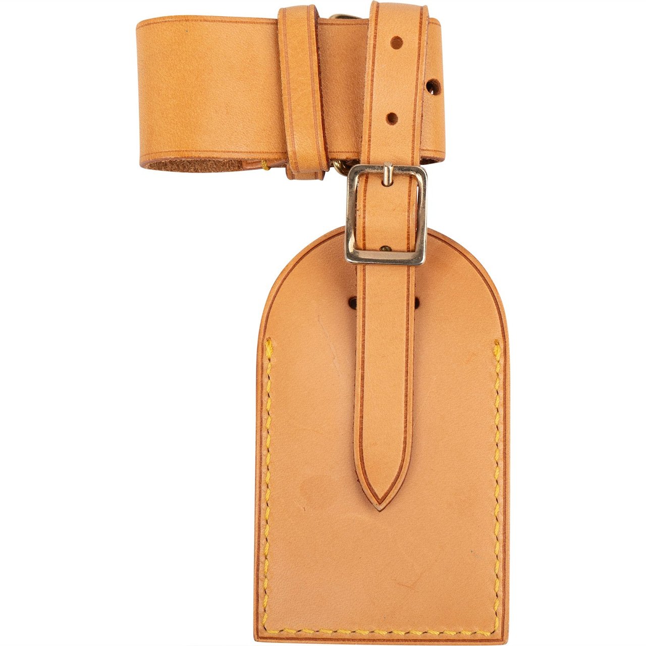 Louis Vuitton Louis Vuitton Vachetta Leather Luggage Tag Set Bruin