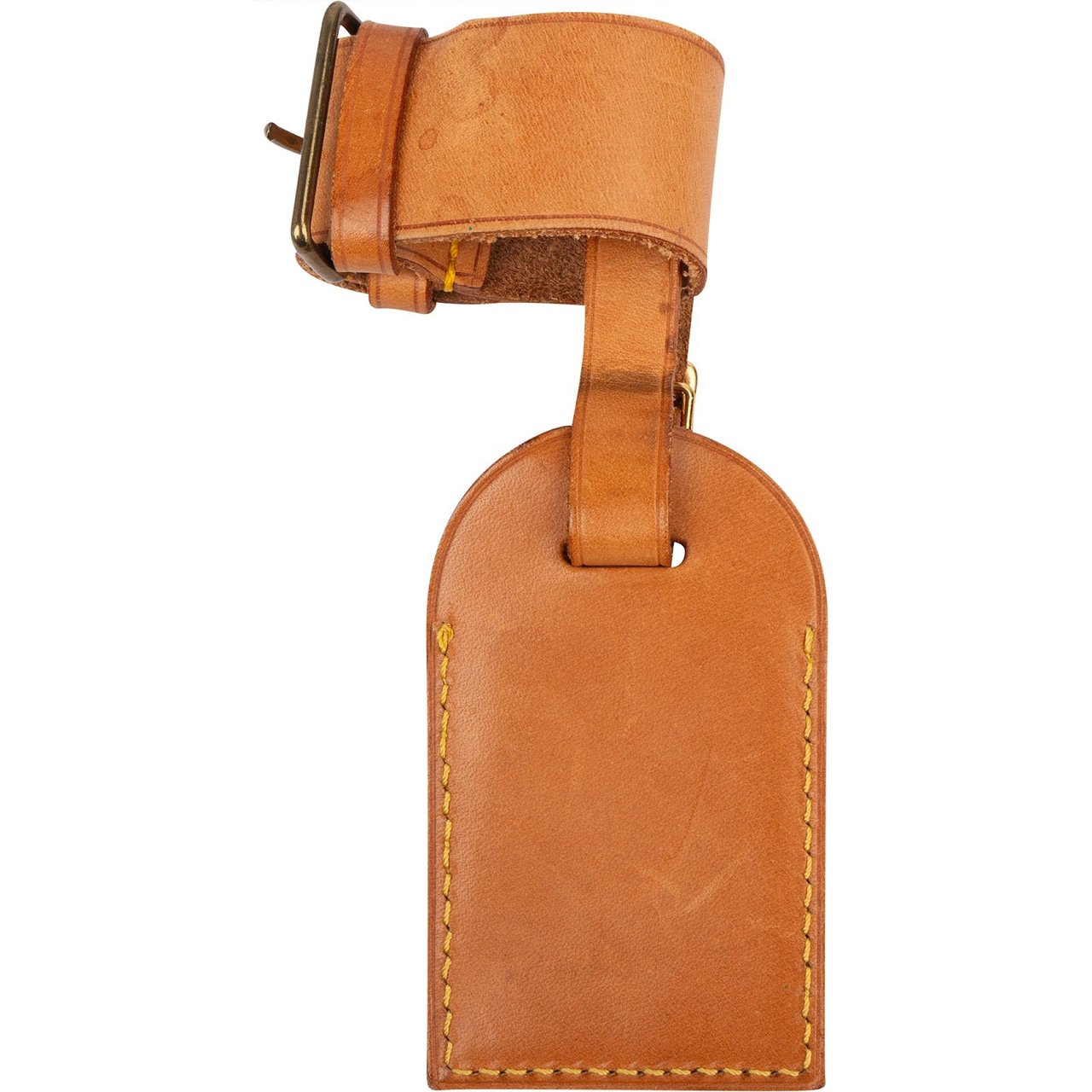 Louis Vuitton Louis Vuitton Vachetta Leather Luggage Tag Set Bruin