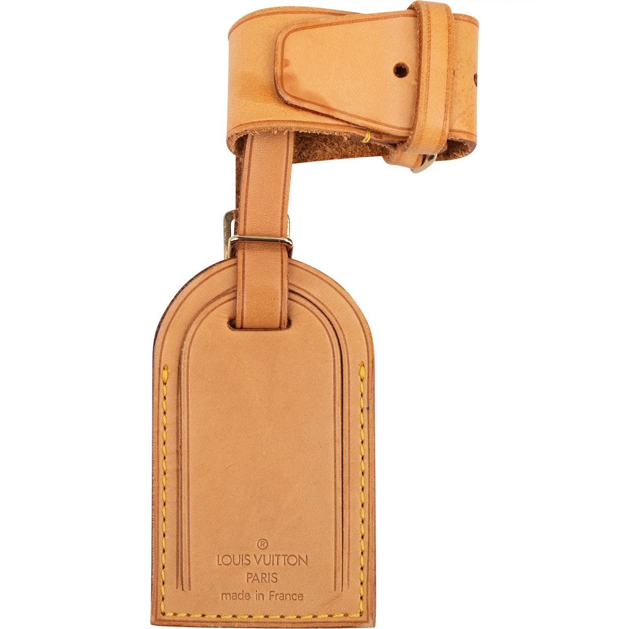Louis Vuitton Louis Vuitton Vachetta Leather Luggage Tag Set Bruin