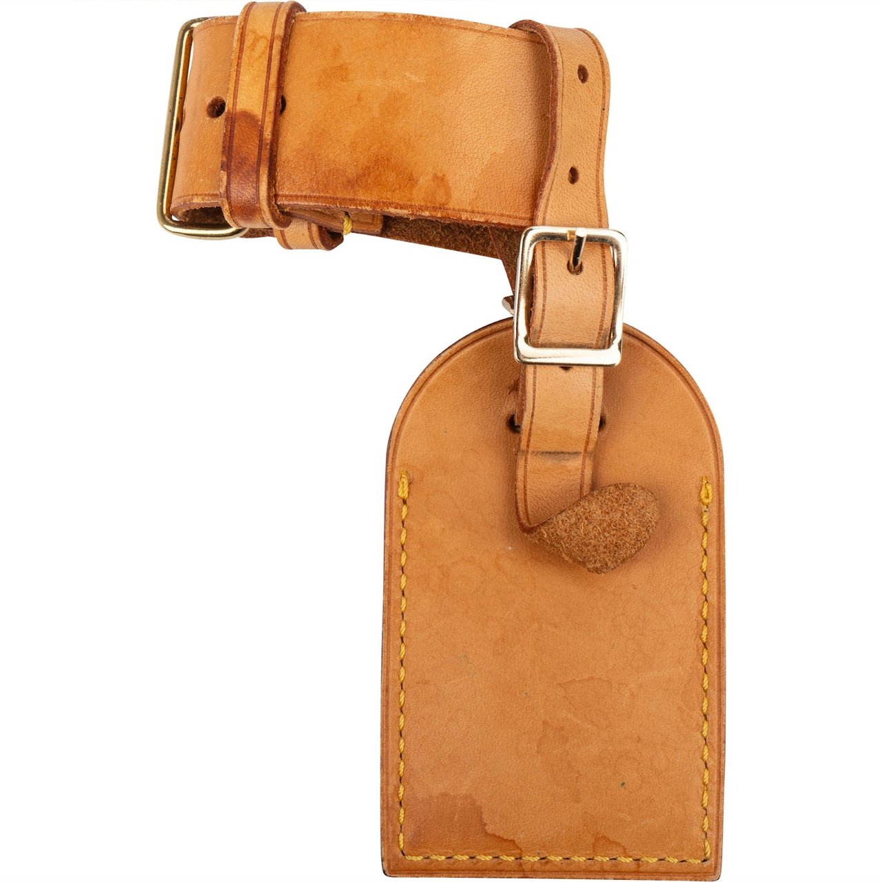 Louis Vuitton Louis Vuitton Vachetta Leather Luggage Tag Set Bruin