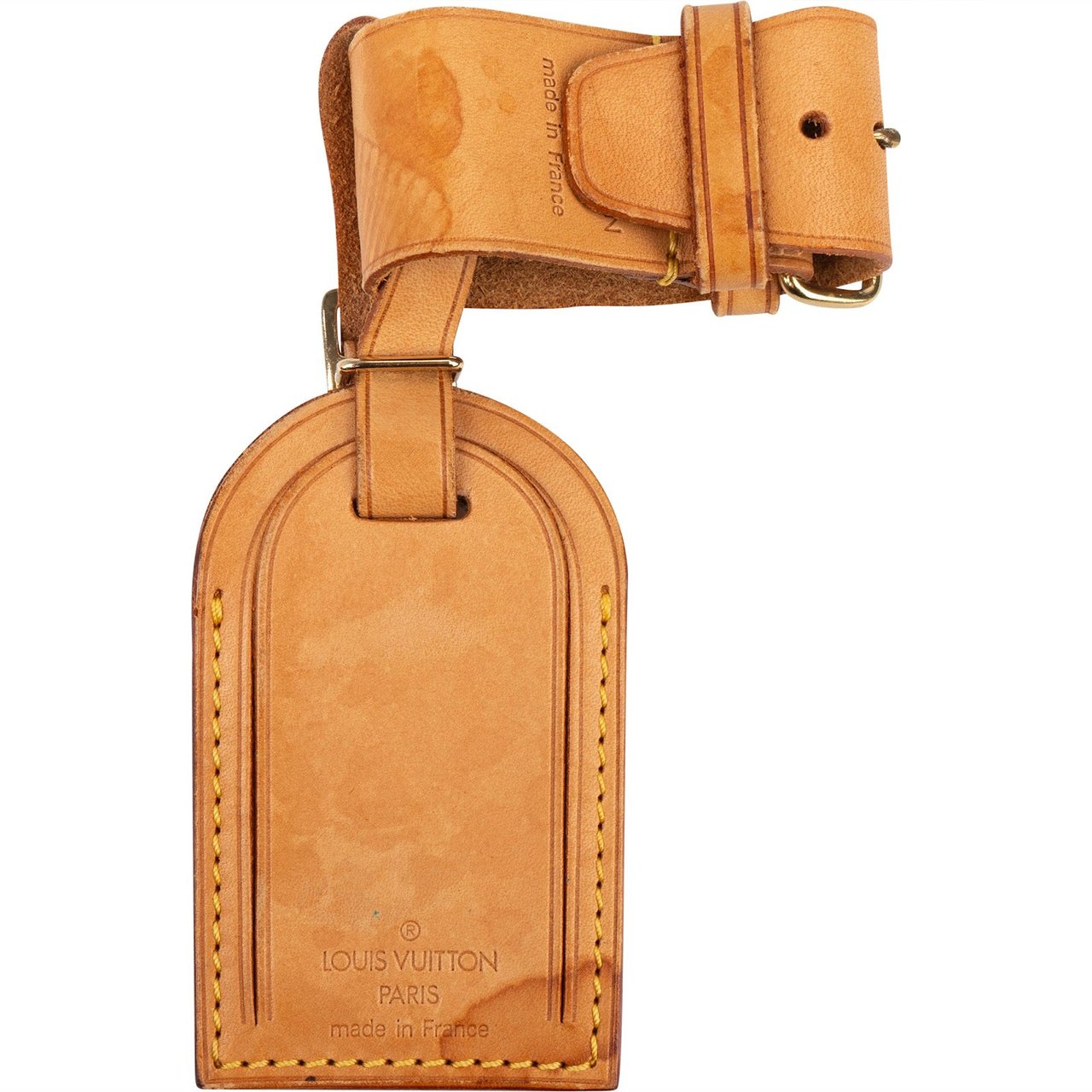 Louis Vuitton Louis Vuitton Vachetta Leather Luggage Tag Set Bruin
