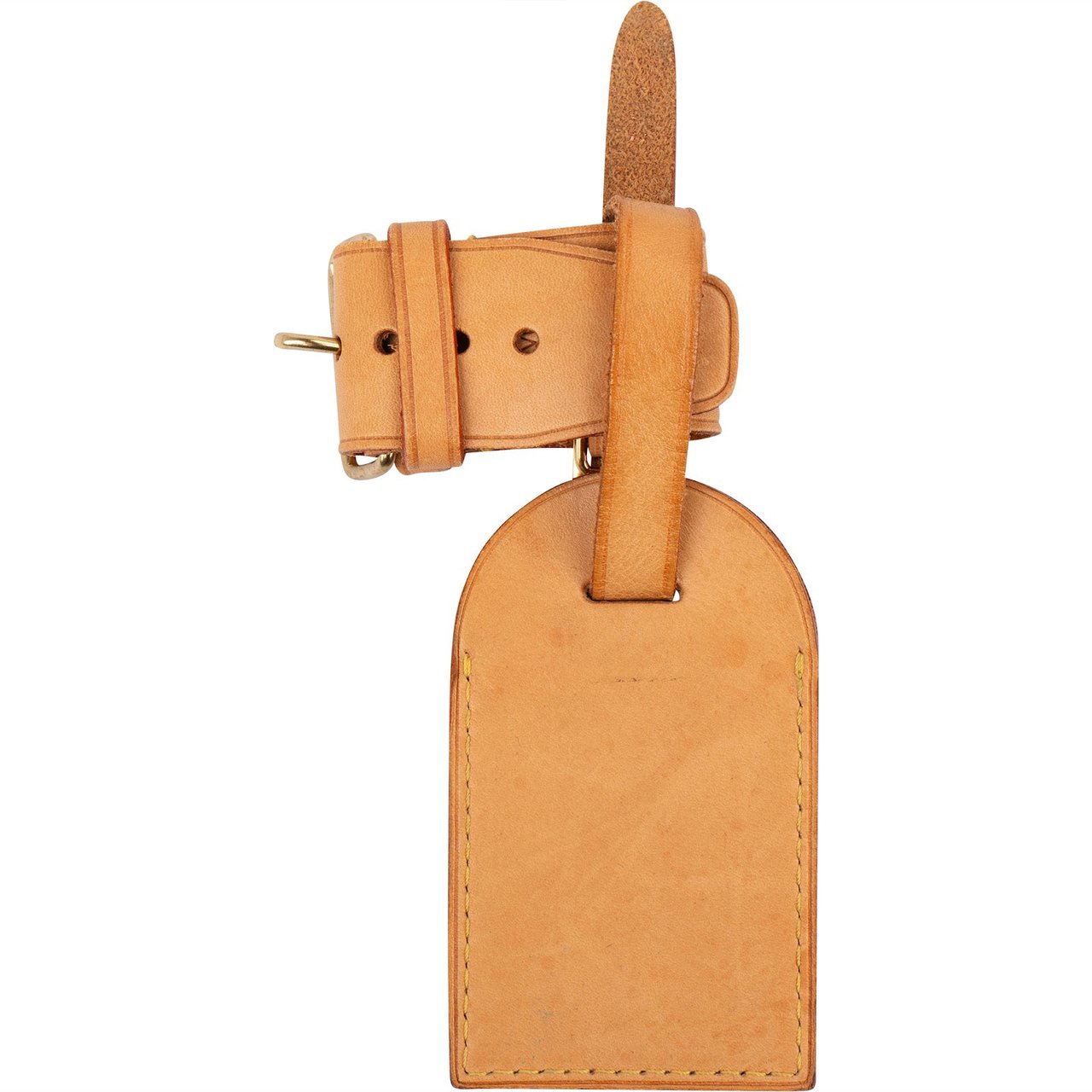 Louis Vuitton Louis Vuitton Vachetta Leather Luggage Tag Set Bruin