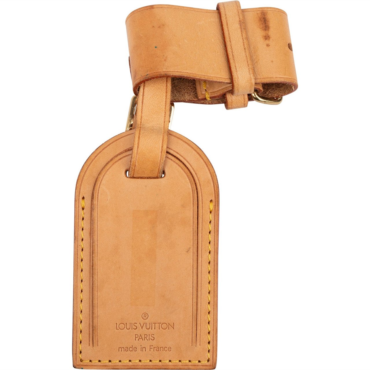 Louis Vuitton Louis Vuitton Vachetta Leather Luggage Tag Set Bruin