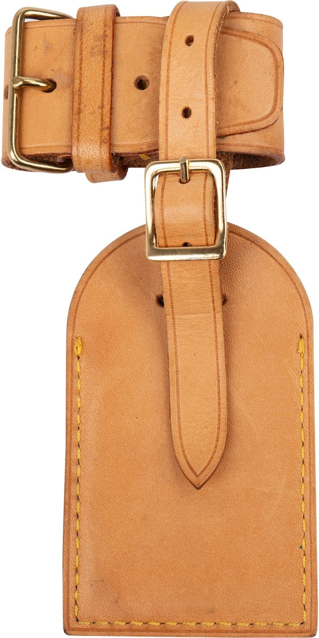 Louis Vuitton Louis Vuitton Vachetta Leather Luggage Tag Set Bruin