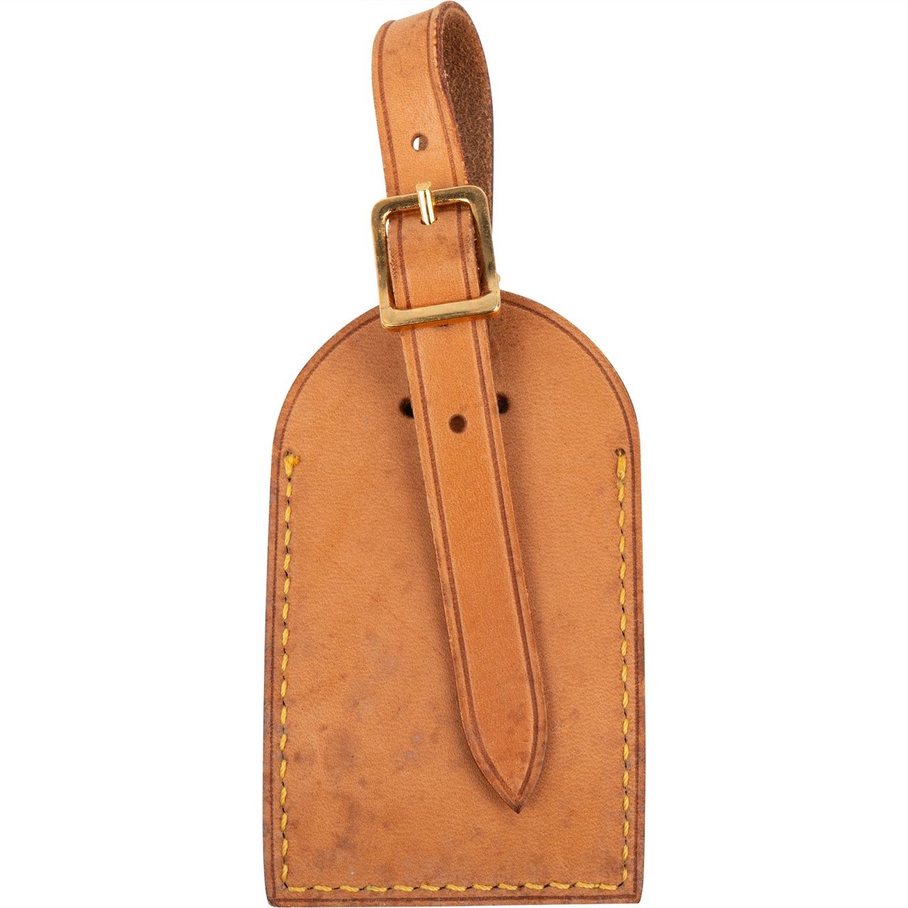 Louis Vuitton Louis Vuitton Vachetta Leather Luggage Tag Bruin