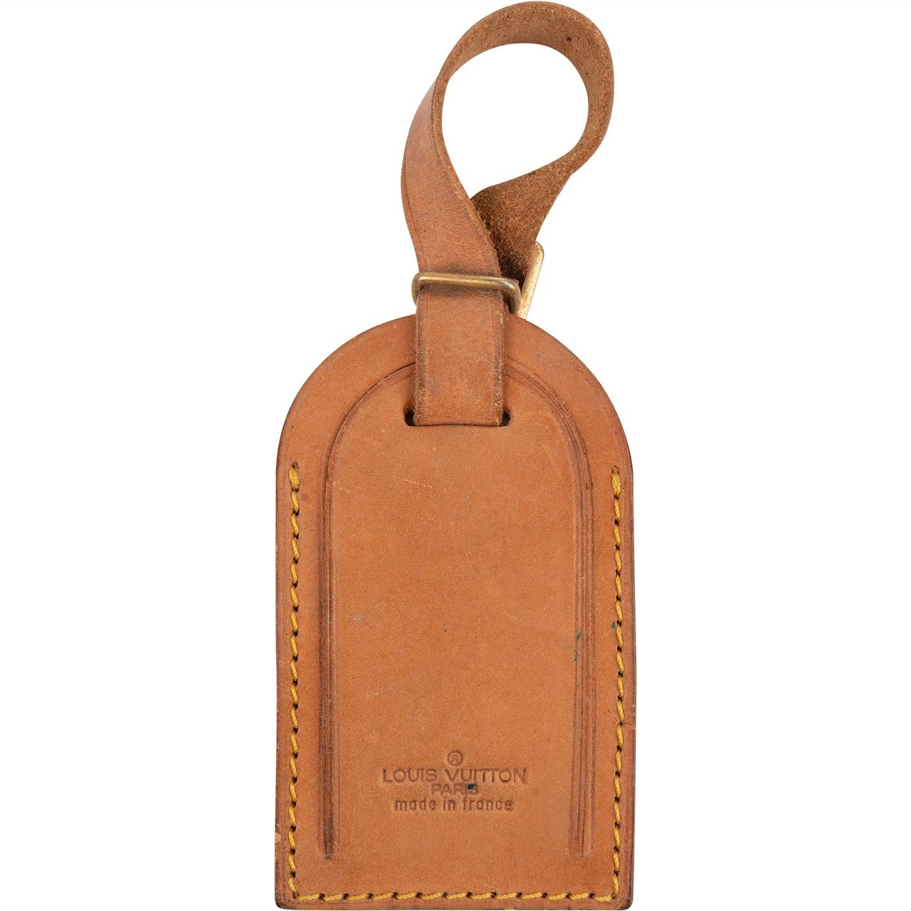 Louis Vuitton Louis Vuitton Vachetta Leather Luggage Tag Bruin