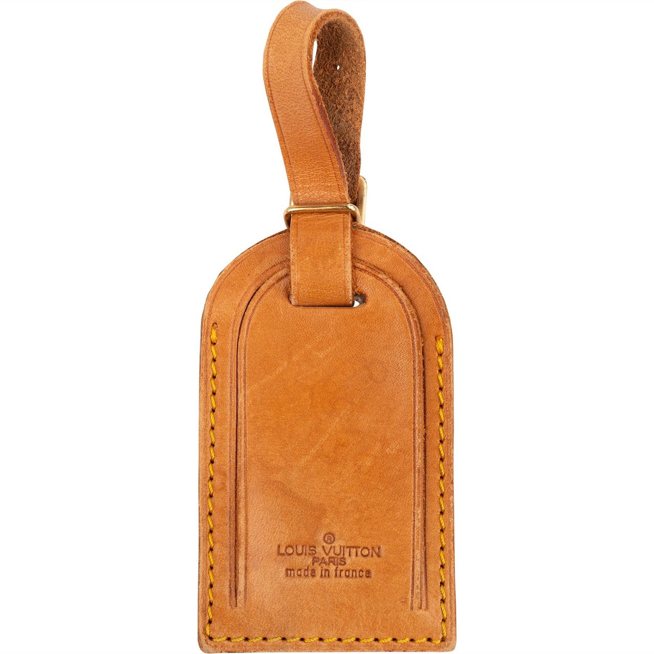 Louis Vuitton Louis Vuitton Vachetta Leather Luggage Tag Bruin